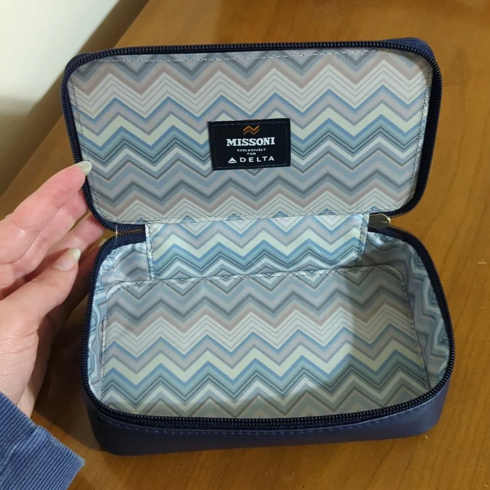 Missoni x Delta Airlines Blue Travel Bag